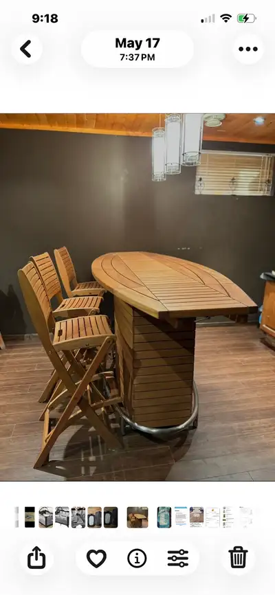 Teak Wood  Bar Set, View more