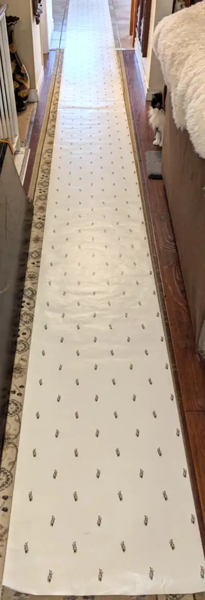 1 Tidy 17.5'  Part Roll Vtg Repeat Pattern Horse Rider Wallpaper, View more