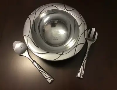 LargeSalad or ServingBowl with 2 Utensils.Vibe pattern byLennox, View more