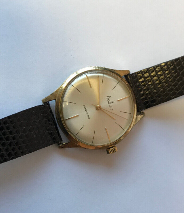 VINTAGE SWISS MADE AGGISY MEN'S WATCH in Jewellery & Watches in St. Catharines