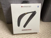 NIB Monster Boomerang Wireless Neck Stereo Speaker-Music&Phone
