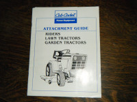 Cub Cadet Riders and Lawn and Garden Tractors Attachment Guide