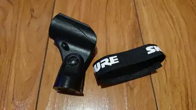 Shure accessoires vintages - clip/velcro (1990s), View more
