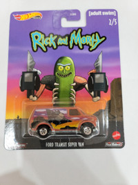 HOT WHEELS RICK AND MORTY FORD TRANSIT SUPER VAN DIECAST MINT