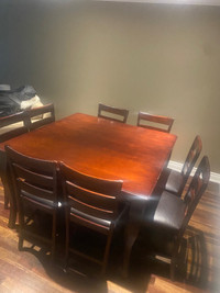 Solid Maple Wood Bar Height Table & Chairs