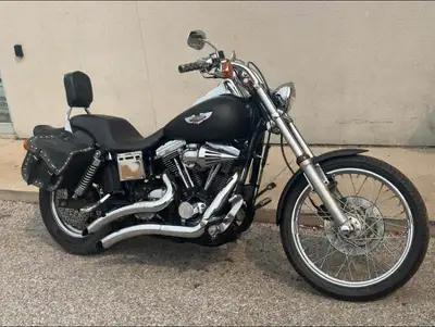 Leaving country Great deal Evo engine Original Harley wide glide Vance & Hines big radius pipes Spik...