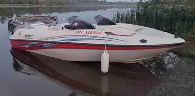 Great jet boat,with an Optimax 200 V6 engine, turns on a dime, so much fun! I bought it 2 years ago...