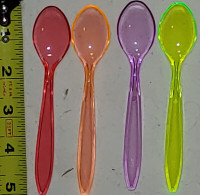 Large Bag of NEW Mini Plastic Spoons great for Babies or Kids