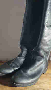 Women's soft black leather boots
