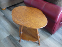 vintage oak side table