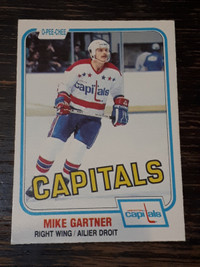 1981-82 O-Pee-Chee Hockey Mike Gartner 2nd Year Card # 347