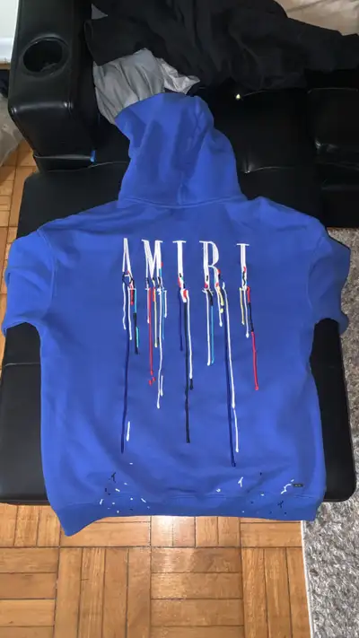 Selling Amiri sweater for $120. If interested please contact at 416-986-3036.