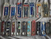 SELL or TRADE - ALL FOR $50 - Lot of 35 souvenir spoons cuillère