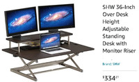 SHW 36-Inch Over Desk Height Adjustable (P1 )