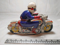 Antique Tin Motorcycle Highway Patrol