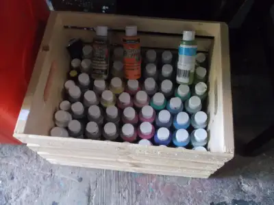 OVER 40 MULTI COLORED PAINTS  ALL FOR $20, View more