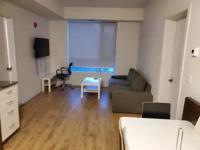 Bright and fully furnished private bedroom available in a modern condo, conveniently located near On...