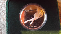 1988 CALGARY OLYMPIC "SPEED-SKATING" $20 COIN