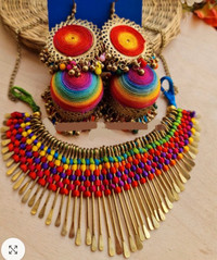 Handmade necklace and jewellery set new