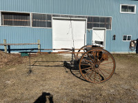 Two Wheel Oak Horse Cart