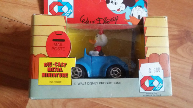 CB Toys Of Milan Italy Walt Disney Duck Figure Driving A Car in Arts & Collectibles in Oshawa / Durham Region