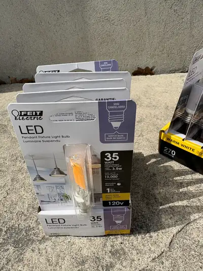 35 Watt LED light bulb All (5) for $15 One for $3
