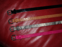 Lot of 4 Ladies’ Kenneth Cole Reaction Belts