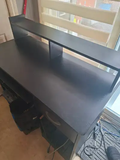 Desk with top for computer or study, like new 1 yr old, View more