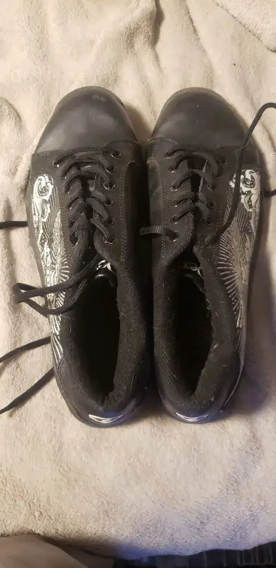 bowling shoes and balls, View more