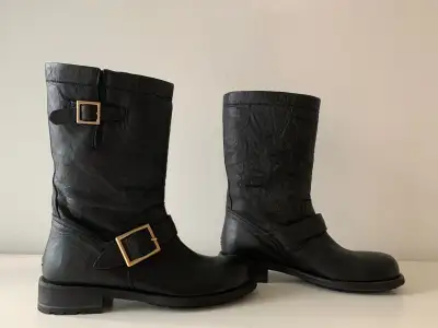 JIMMY CHOO BIKER BOOTS size37 NEW, View more