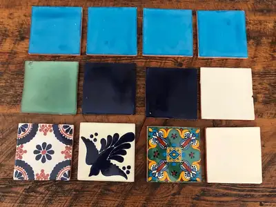 12 BEAUTIFUL DECORATIVE TILES (2$ each), View more