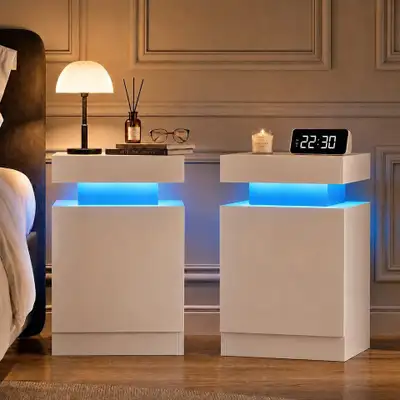 Never Used Nightstands on Clearance Sale | Set of 2 Side Tables, View more