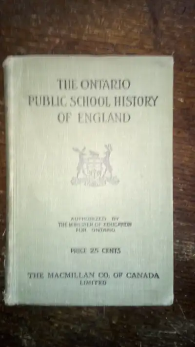 ONTARIO PUBLIC SCHOOL HISTORY OF ENGLAND 1912 ORIGINAL TEXT BOOK, View more