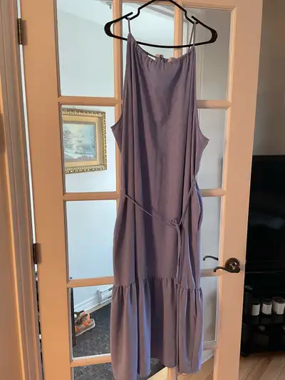 Light blue sleeveless maxi dress Used New!! Size 3X Price 35$
