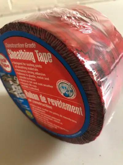 I'm offering a brand new roll of Tuck Tape construction grade sheathing tape, designed for sealing j...