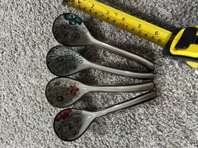 Ceramic Chinese Soup Spoons Set of 4, View more