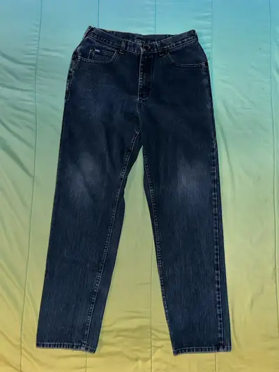 vintage lee genuine jeans high rise straight leg pants size 34, View more