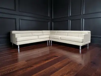 High End Top Grain Leather Sectional , View more