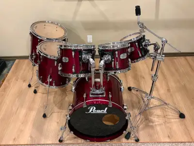 Great condition Pearl Session Studio birch six piece drum kit, View more