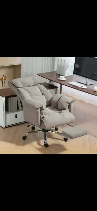 High Bac Office Chair, Reclining Desk Chair with Footrest, Swive, View more