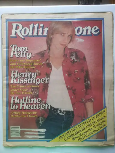 Vintage Rolling Stone Magazine Tom Petty 1980, View more
