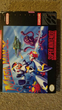 SNES Mega Man X CIB-$200