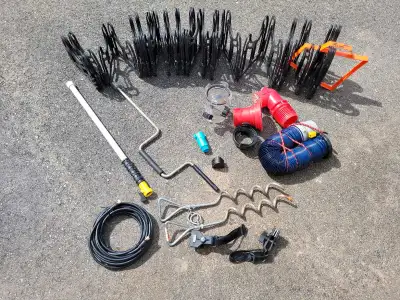 RV/Camper Trailer assesories, everything you need for your camping hook up. - Sewer hose and connect...