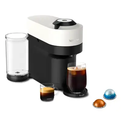 Nespresso Vertuo Pop+ Coffee & Espresso Maker by Breville, White, View more