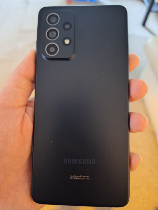 Samsung A52 black in Cell Phones in Burnaby/New Westminster