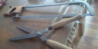 Vintage Wood-Handled Meat Saw/Lawn Garden Clippers $20 Each