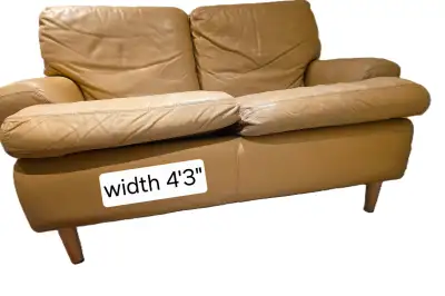 Vintage Leather 2-seater Loveseat Sofa, View more