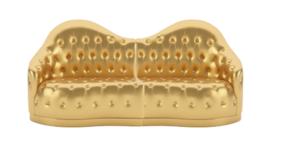 Selling this beautiful (almost) brand new gold sofa! Great for restaurants, office spaces or even yo...