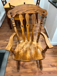 Wood armchair $25