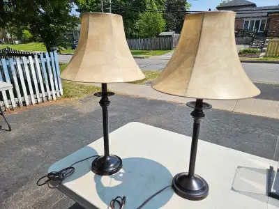 A pair of bedroom Lamps, View more